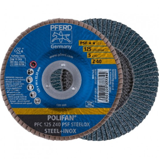 Slīpripa PFERD PFC 125-22.23 Z40 PSF 