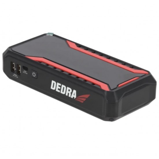 Повербанк с функцией запуска двигателя DEDRA DEPP1201, Li-Ion 12000mAh, LCD-дисплей