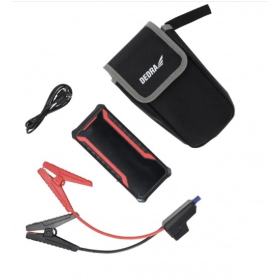 Повербанк с функцией запуска двигателя DEDRA DEPP1201, Li-Ion 12000mAh, LCD-дисплей