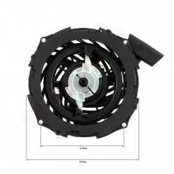 STARTER PAR B&S 450E , 500E , 550E , 575E ( 593961 , 591139 , 590588 , 593959 )