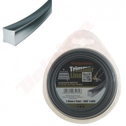 TRIMMERU LĪNIJA ALULONS Kvadrāts 2,0MM/ 15M