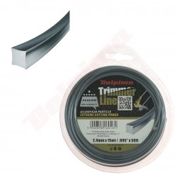 TRIMMERU LĪNIJA ALULONS Kvadrāts 2,4MM/ 15M