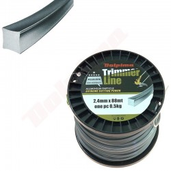 TRIMMERU LĪNIJA ALULONS Kvadrāts 2,4MM/ 88M