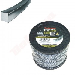 TRIMMERU LĪNIJA ALULONS Kvadrāts 2,4MM/239M