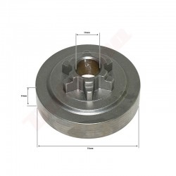 Sajūga trumulis ĶĪNIJAS MOTORZĀĢIEM 25CC 3/8'' 6T