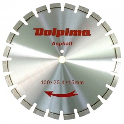 DIMANTA DISKU ASFALTA LĀZERS 400X25,4/20MM 15X3,6MM