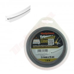 TRIMMERU LĪNIJA DUAL-CUT Kvadrāts 2,4MM/ 15M