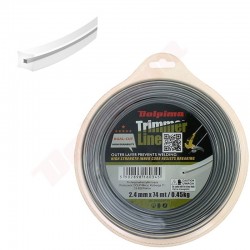 TRIMMERU LĪNIJA DUAL-CUT Kvadrāts 2,4MM/ 74M