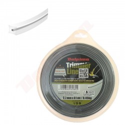 TRIMMERU LĪNIJA DUAL-CUT Kvadrāts 2,7MM/ 61M