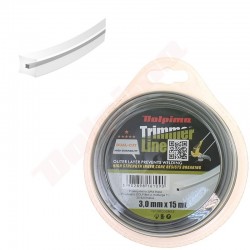 TRIMMERU LĪNIJA DUAL-CUT Kvadrāts 3,0MM/ 15M