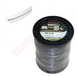 TRIMMERU LĪNIJA DUAL-CUT Kvadrāts 2,4MM/372M