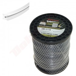 TRIMMERU LĪNIJA DUAL-CUT Kvadrāts 2,7MM/306M