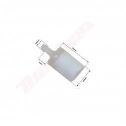 ТОПЛИВНЫЙ ФИЛЬТР 4,5X14X30 POREX