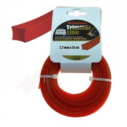 TRIMMERA LĪNIJAS Kvadrāts 2,7MM/ 15M