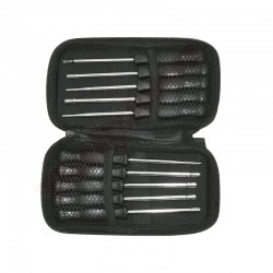 KARBURATORA REGULĒŠANAS INSTRUMENTU KOMPLEKTS 10 GAB KASTĪTE