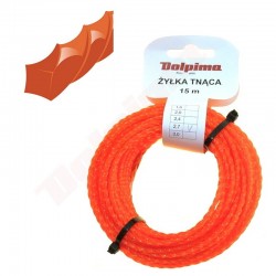 TRIMMERA LĪNIJA TWISTOP SQUARE 2,7MM/ 15M