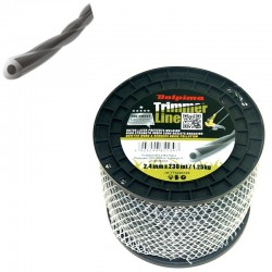 TRIMMERA LĪNIJA TRI-TWIST 2,4MM/230M