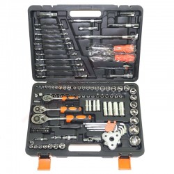 Uzgriežņu atslēgas komplekts 121 GAB (1/2", 3/8", 1/4 collas)