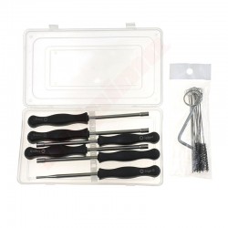 CARBURETOR ADJUSTING TOOLS SET  6 PCS PLUS 7T , 21T , HEX , PAC-MAN BIG , DD , D BIG