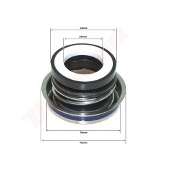SEAL FOR WATERPUMP  19X32X36MM