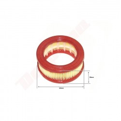 ФИЛЬТР ВОЗДУШНЫЙ ДЛЯ КИТАЙСКИХ ЦЕПНЫХ ПИЛ 45 CC R 64X45X28 КРАСНЫЙ