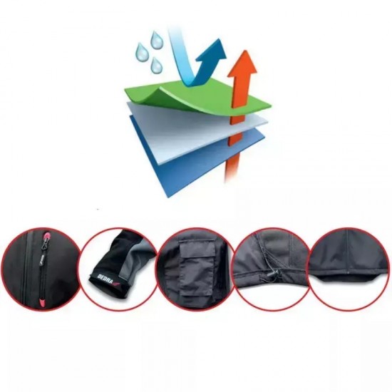 Jaka softshell, izmers: S, 96% poliestera + 4% elastana