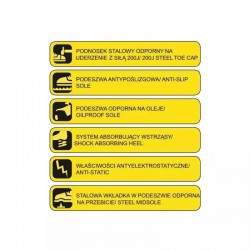 Droši zabaki T1A, no adas, izmers: 47, kat. S1P SRC