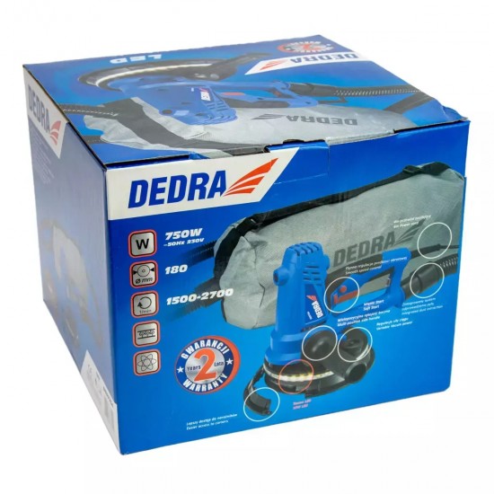 Isa slipmašina gipša apmetumiem 750 W, LED apgaismojums