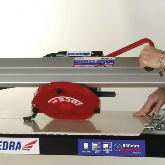 Fližu griezejs 800 W, disks 230 mm, maks. griešanas garums 930 mm