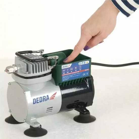 Krasošanas komplekts: mini kompresors, aerografs DED7470