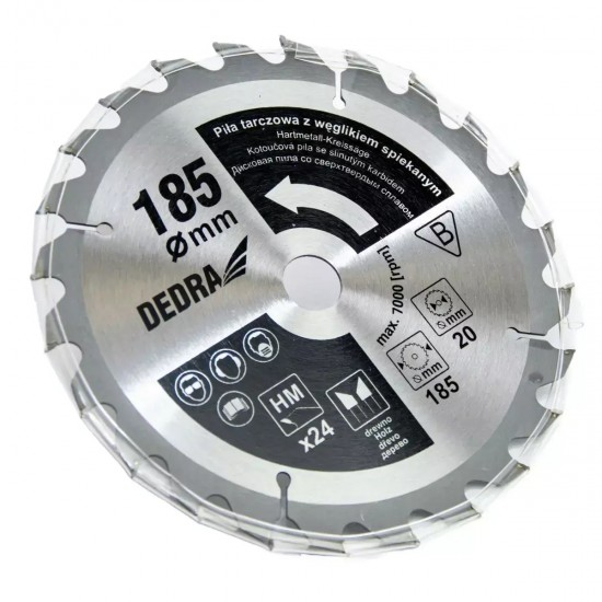 Rokas ripzagis 1,5 kW, 185 mm, griešanas biezums 62 mm