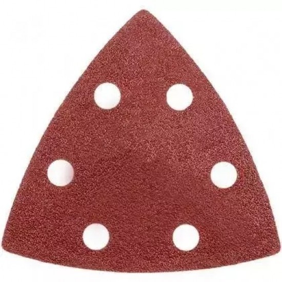 Trijsturveida slippapira paliktni ar caurumiem, 5 gab., gradacija 40#, mikroaku stiprinajums (Velcro), 80 x 80 x 80 mm