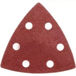 Trijsturveida slippapira paliktni ar caurumiem, 5 gab., gradacija 60#, mikroaku stiprinajums (Velcro), 80 x 80 x 80 mm