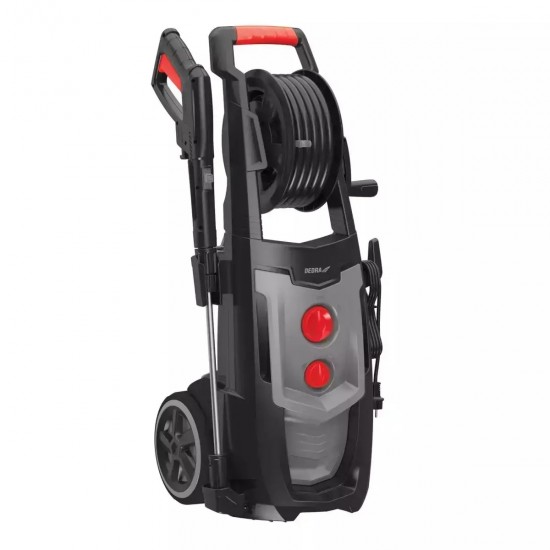 Spiediena mazgatajs 2300 W, maks. 150 bar, maks. 450 l/h, 8 m šlutenes ar uztišanas mehanismu, aksesuari