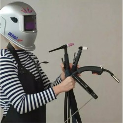 Metinašanas aizsargmaska, pašaptumšojoša, 2 sensori, 2 funkcijas: slipešana/metinašana