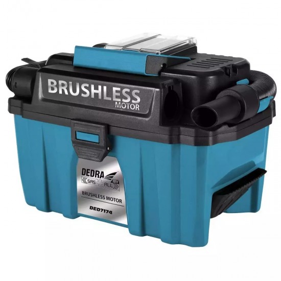 Бесщеточный пылесос для мастерских на аккумуляторе 18В 10л