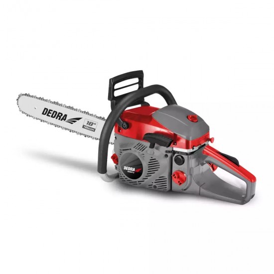 Benzīna ķēdes zāģis DEDRA DED8712, 54cc, 2,1kW, 45cm