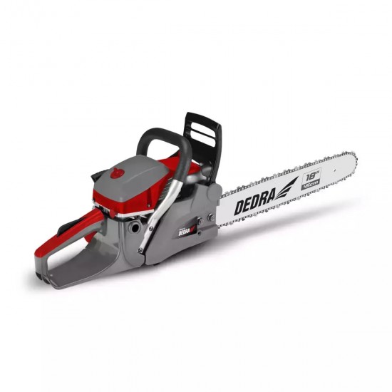 Benzīna ķēdes zāģis DEDRA DED8712, 54cc, 2,1kW, 45cm