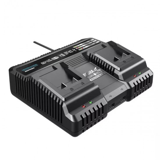 DubultaJs lādētajs DEDRA 2x4.5A 18V DubultaJs lādētajs DEDRA 2x4.5A 18V