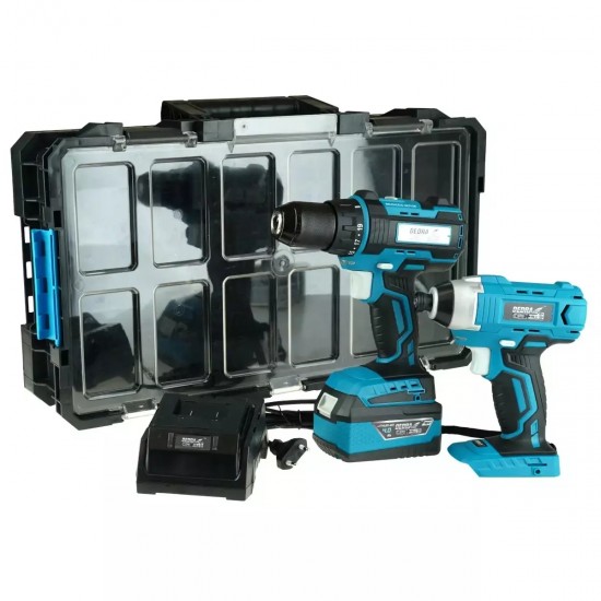 Urbjmašina-skruvgriezis BRUSHLESS + uzgriežnu trieciena skruvgriezis komplekts DED7141+DED7045+DED7038+DED7034+N0303G