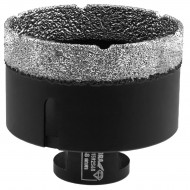 Алмазное корончатое сверло, диам. 68 мм, вал M14, вакуумная пайка