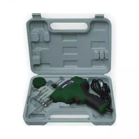 Transformatora lodamurs, 200 W, temp. regulešana, A: 70–2000 °C, putuplasta griešana;B: 200–3500 °C, lodešana; C: 350–5000 °C, gravešana koka, LED, aksesuari, koferi