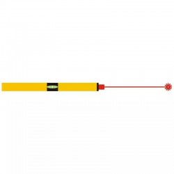 Lazera limenradis, 2. klase; 60 cm; precizitate 0,5 mm/m; horizontali indikatori 