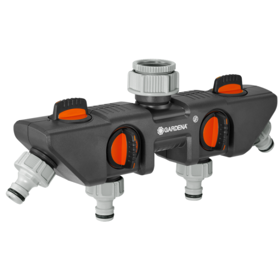 Četru kanālu ūdens sadalītājs