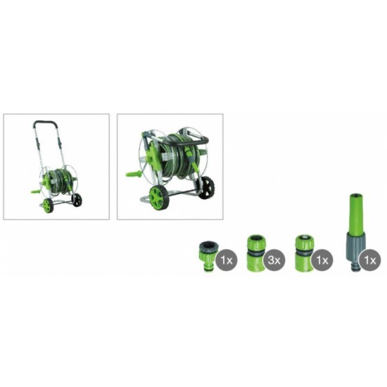 Daye ratiņi un šļūtene 25m 3/4