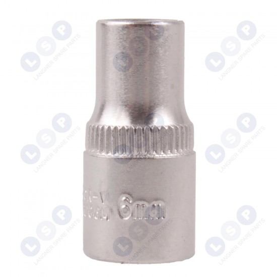Honiton uzgalis 1/4" 6 MM CrV sešstūra īss 6 punktu (5900774512066)
