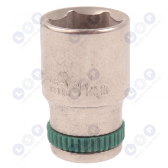 Honiton uzgalis 1/4" 11 MM CrV sešstūra īsais 6 punktu (5900774532118)