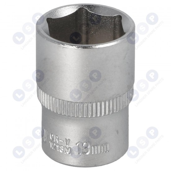 Honiton uzgalis 1/4" 13 MM CrV sešstūra īss 6 punktu (5900774542131)