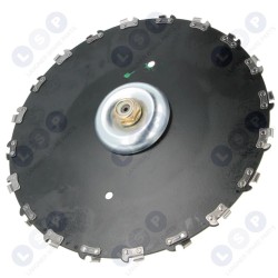 Leņķa zobrats krūmgriežiem, universāla caurule, 28 mm vārpsta, 4 griezēji (5903794711211)