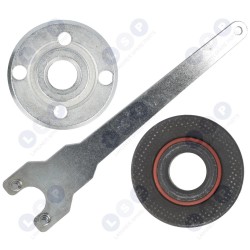 M14 diska uzgrieznis un paplāksne ar universālu uzgriežņu atslēgu slīpmašīnām ()